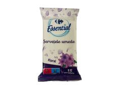 Servetele Umede 15 bucati Floral Carrefour Essential