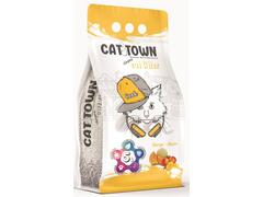 Asternut igienic pentru pisici cu miros de mango si pepene galben Cat Town, 5 L