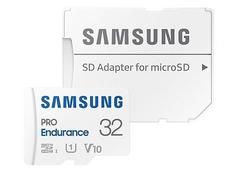 Card de memorie SAMSUNG PRO Endurance MB-MJ32KA/EU, microSDHC, 32GB, UHS-I U1, V10, Clasa 10 + Adaptor SD