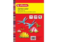 Carton colorat A4, 160g, 100coli, div.culori