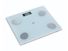 Cantar corporal Nalk & Rey NRBFC-21, conectare bluetooth, Alb