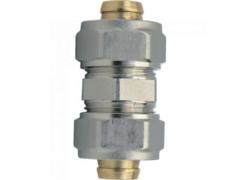 Racord egal pentru teava multistrat, alama, 20 x 20 mm