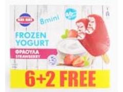 Inghetata Frozen Yogurt Cu Capsuni, Kri Kri, 8X45 Ml