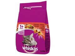 Whiskas Hrana uscata cu vita pt pisici adulte 1,4 kg