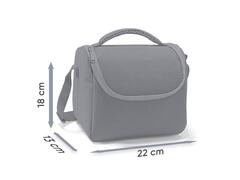 Geanta termoizolanta Coral High, turcoaz cu flamingo