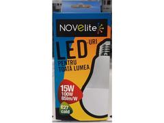 Bec LED tip A60 Novelite, 15 W, soclu E27, 3000 K