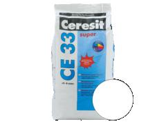 Chit de rosturi gresie si faianta Ceresit CE 33, alb, interior, 5 kg