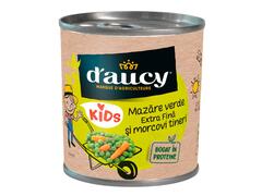 Conserva mazare si morcovi tineri 200 g D'Aucy