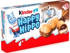 Napolitana crocanta cu umplutura de lapte si cacao 5 buc. Happy Hippo 103 g Kinder