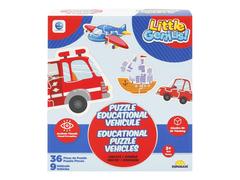 Puzzle educational cu vehicule, Smile Games, 36 piese