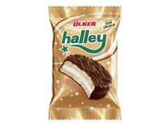 Ulker Halley Biscuiti bezea cu glazura ciocolata lapte 30 g