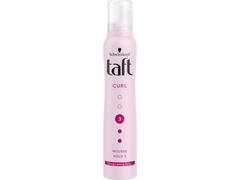 Spuma Modelatoare Taft Curl, Fixare Extra Puternica, 200 ML