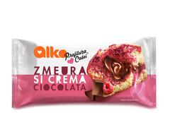 Alka Prajitura casei cu zmeura, vanilie si crema de ciocolata 55G