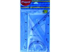 # Set Geometrie Maped, 4 Piese, Transparent