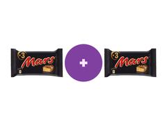 Mars ciocolata cu lapte cu miez de caramel si nuga 3x 45g, Al 2-lea -40%