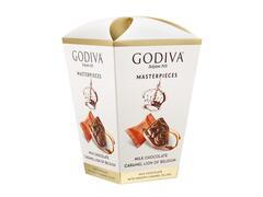 Godiva Masterpieces Flowerbox ciocolata cu lapte si caramel lion 119g