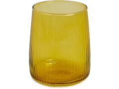 Pahar Carrefour Home, sticla, 35 cl, Galben