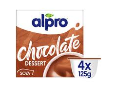Alpro, Desert Vegetal Din Soia Cu Ciocolata Cu Adaos De Calciu si Vitamine, 4X125G