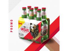 Ursus Premium Minigold bere blonda sticla (5+1) 6x0.33 l