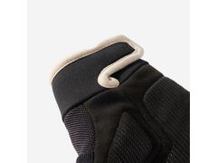 Mănuși ciclism 500 8-12 ani  Negru Copii - 10 ani