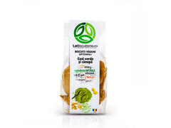 Biscuiti vegani Ceai verde si canepa 120g