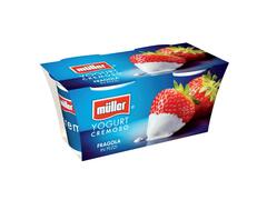 Pezzi Iaurt cu bucati de Capsuni 2x125g Muller