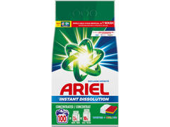 Detergent de rufe pudra Ariel White&Color 7.5kg, 100 spalari