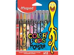 Set 12 carioci Maped Color'Peps Monster, Multicolor