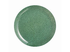 Farfurie intinsa Luminarc Mindy Green, sticla, 26 cm, Verde