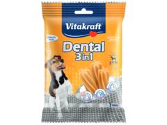 Recompensa pentru caini Vitakraft Dental Snack 3in1 Small 120g