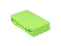 Husa saltea Jersey verde, cu elastic, bumbac 100%, 100 x 200 cm