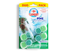 Odorizant solid pentru toaleta cu parfum de pin Carrefour Expert 2x48g