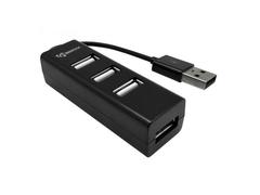 Hub USB Sbox H-204BK, 4 porturi, USB 2.0, Negru