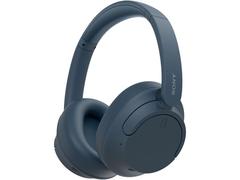 Casti Stereo Sony WH-CH720NL, Noise Cancelling, Wireless, Bluetooth, Microfon, Multipoint connection, Quick Charge, Autonomie 35 ore (Albastru)