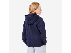 Hanorac larg cu fermoar și glugă Albastru Copii - 151-160cm12-13A