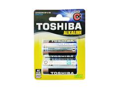 Set 2 baterii alcaline Toshiba, R14