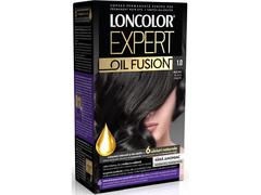 Vopsea de par Expert Oil Fusion Loncolor 1.0,Negru 100 ML