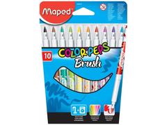 Carioca Maped Color'Peps Brush 10 culori/set