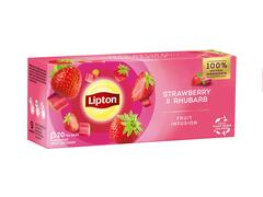 Ceai Capsuni Si Rurbarba 20 Pliculete Lipton