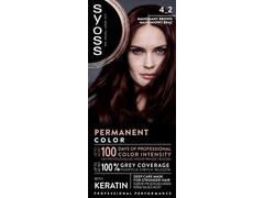 Vopsea Pemanenta Syoss Color Baseline 4-2 Saten Mahon, 115ML