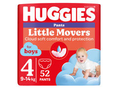 Scutece Chilotel Huggies Pants Mega marimea 4 Baieti, 9-14  kg, 52 buc