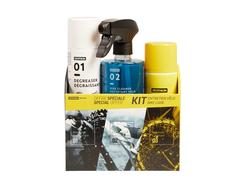 Kit curăţare bicicletă (burete, spray curăţare, degresant, lubrifiant)