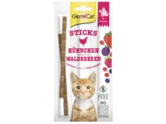 Batoane pentru pisici Gimcat Sticks Pui & Fructe de padure 3x5g