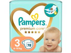 Scutece Premium Care Marimea 3 6-10kg 80buc Pampers