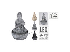Decoratiune Buda, cu led, 19.5 x 19.5 x 29 cm