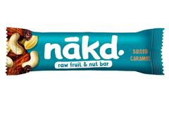 Baton raw vegan, fara gluten, cu caramel sarat 35g Nakd