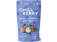Afine in ciocolata cu lapte 150g Chillberry