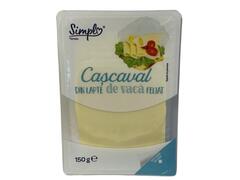 Cascaval din lapte de vaca feliat 150g Simpl