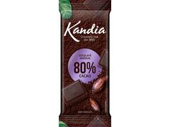 Ciocolata amaruie 80% cacao Kandia 80g