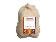 Pui grill, Fermador, per kg